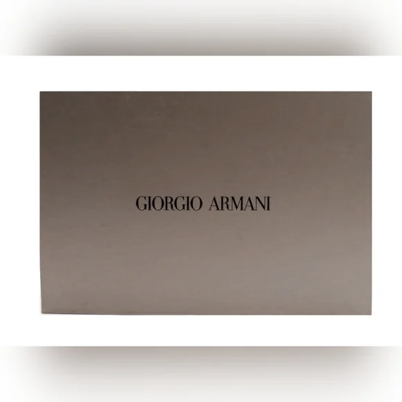 Giorgio Armani Womens White lace-up fabric sneakers w leather details Wms US 10 - Picture 8 of 8